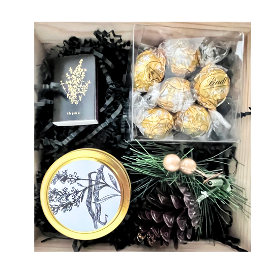 Holiday Black and Gold Box